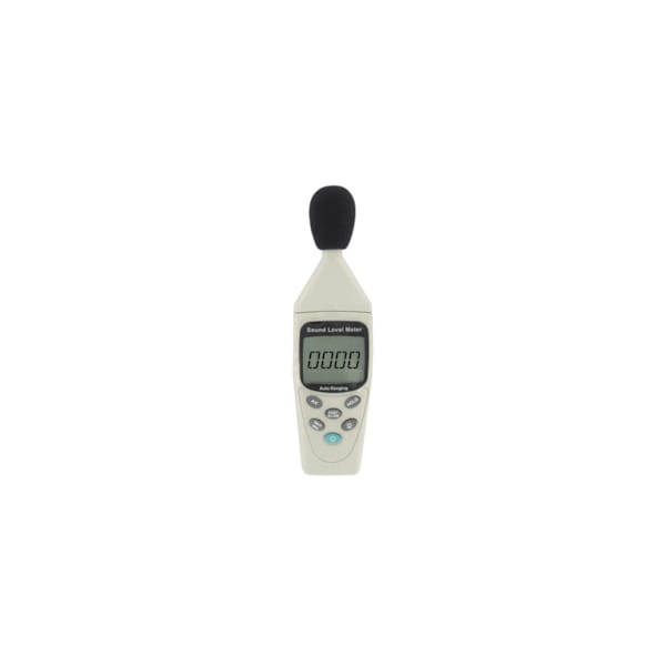 Handheld digital sound meter.